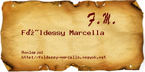 Földessy Marcella névjegykártya